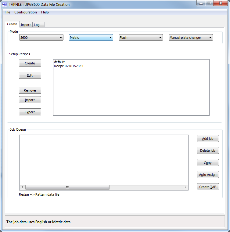 Job queue creation